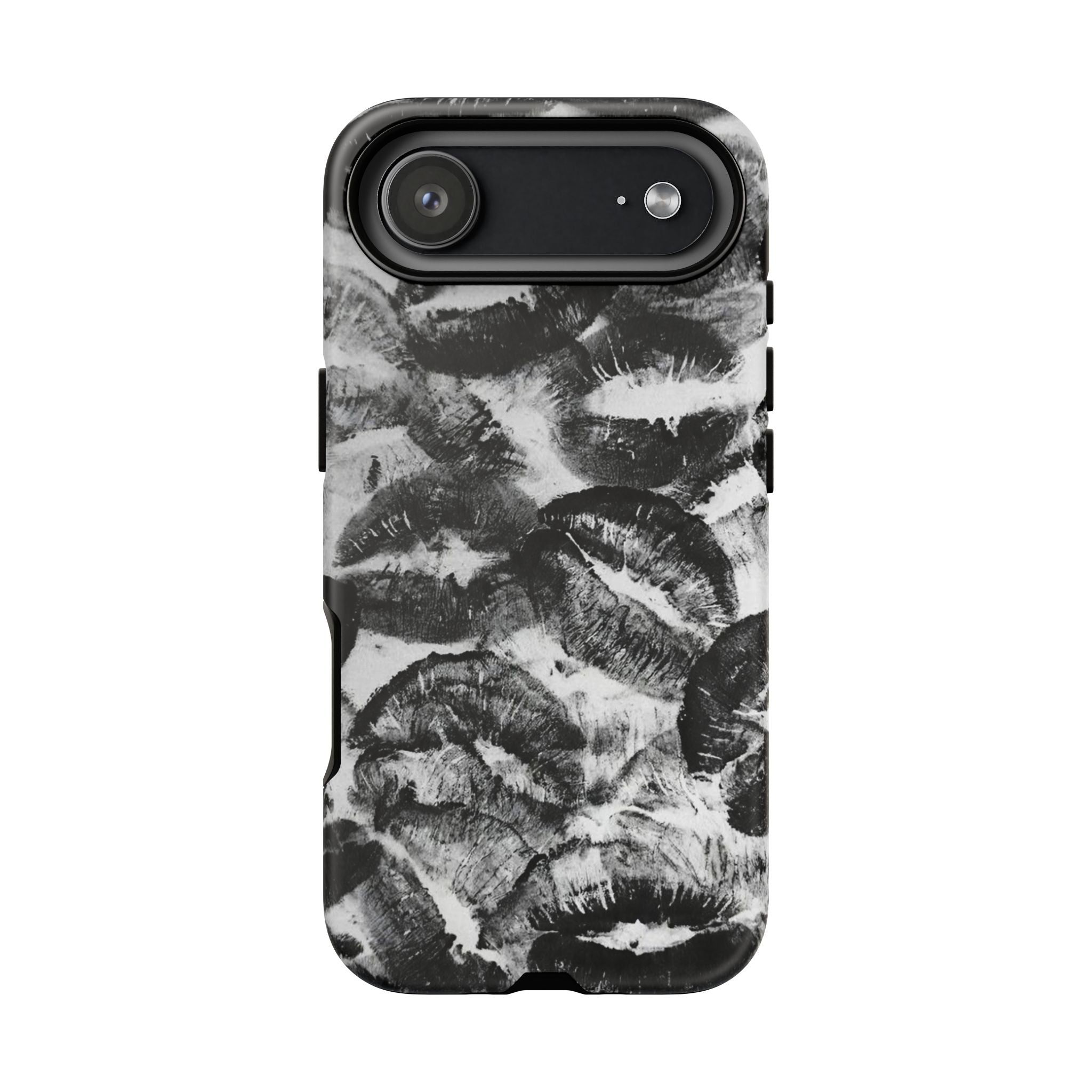 Black and Kiss Design Phone Case