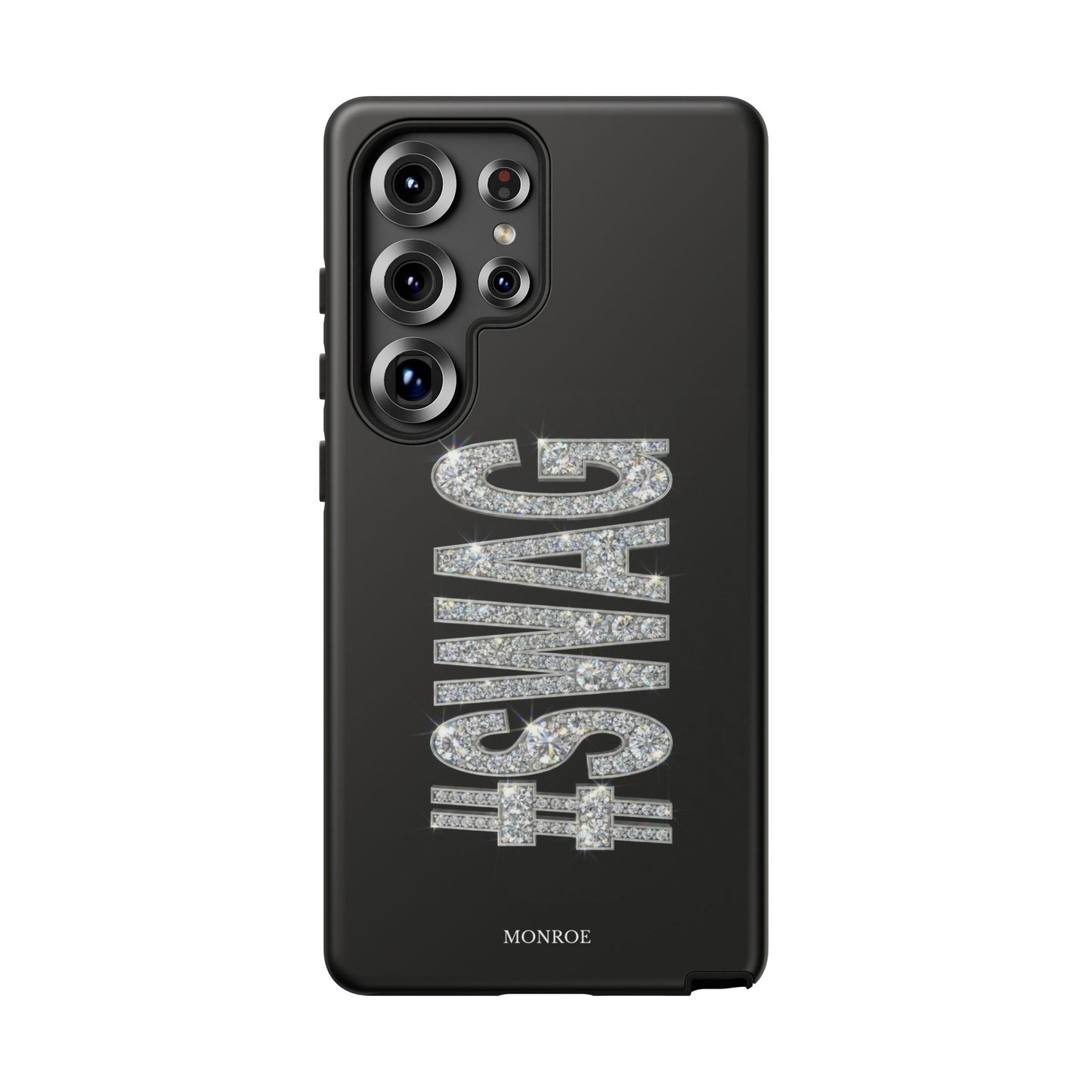 “#SWAG” Black Bling Tough Case