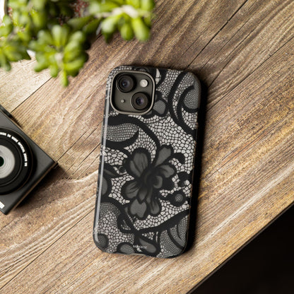 Black Floral Vintage Case