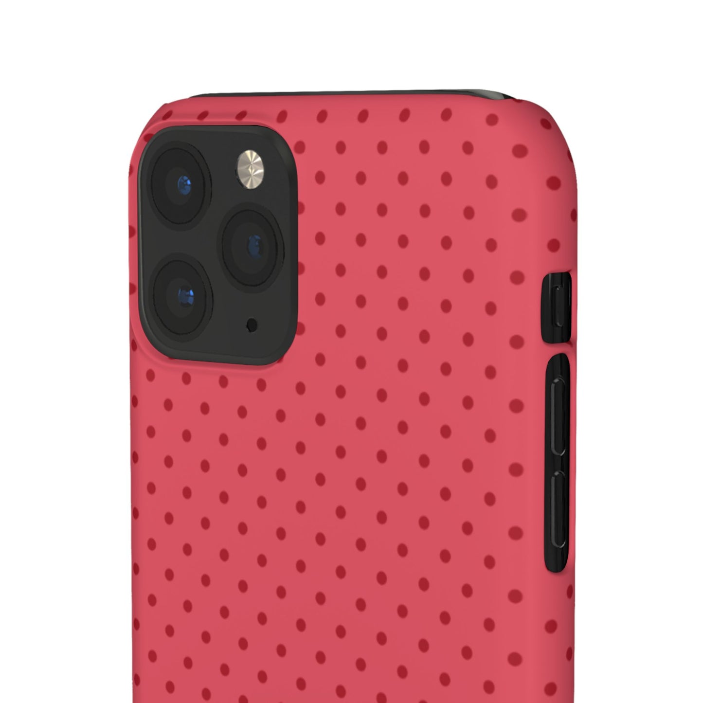 Coral Polka Dot Snap Phone Case