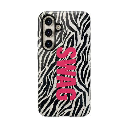 Zebra Print  "SWAG" Tough Case