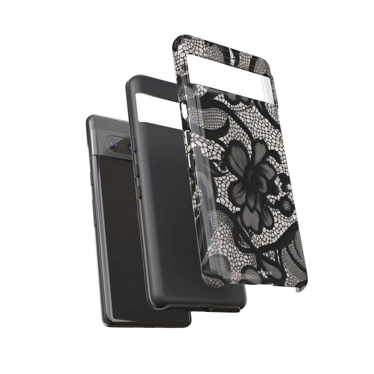 Black Floral Vintage Case