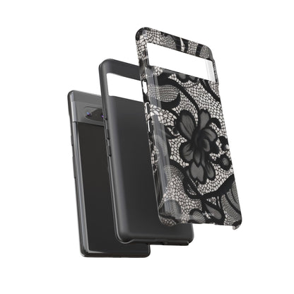 Black Floral Vintage Case