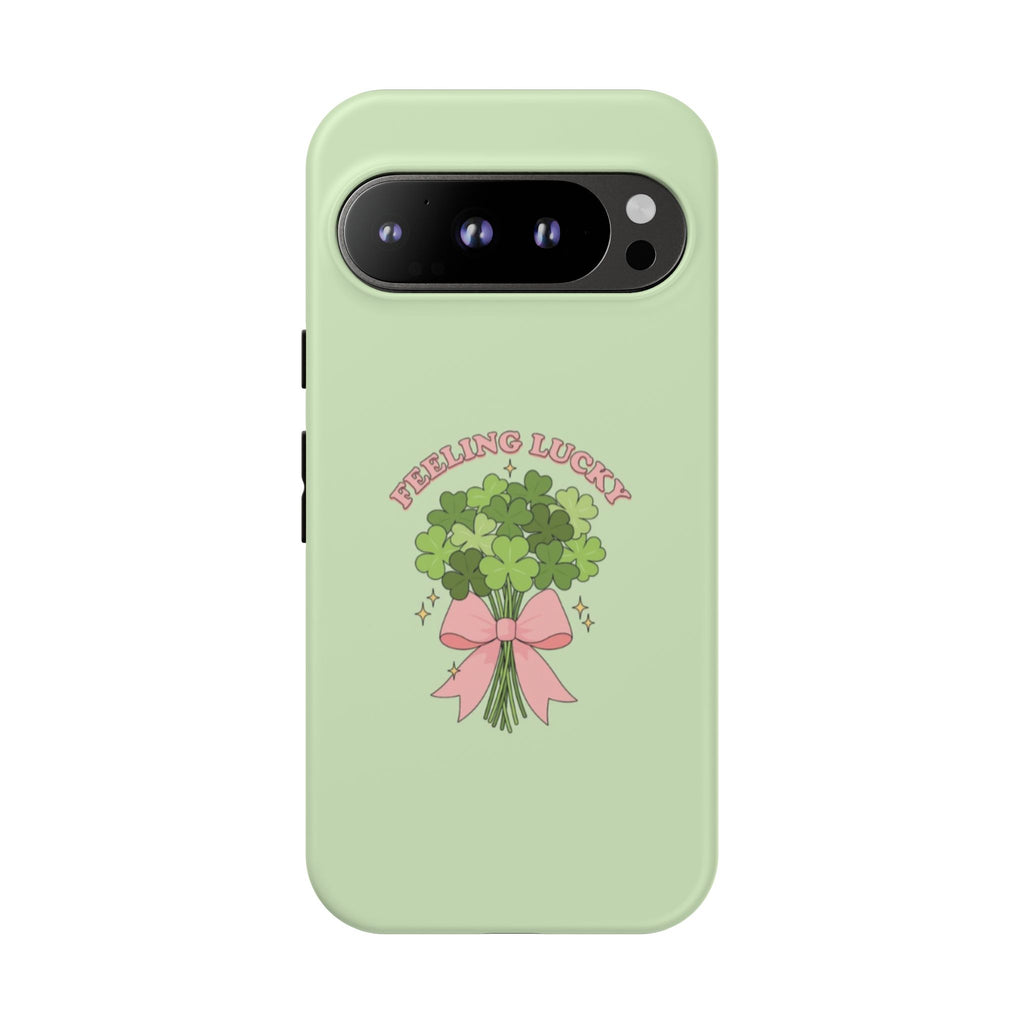 ‘Feeling Lucky' Clover Bouquet Tough Phone Case