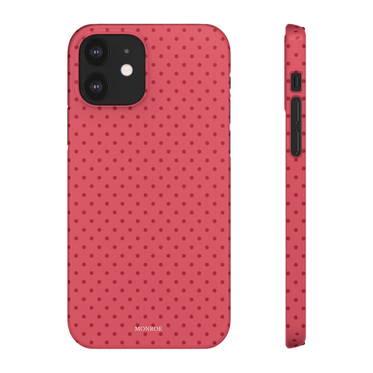 Coral Polka Dot Snap Phone Case