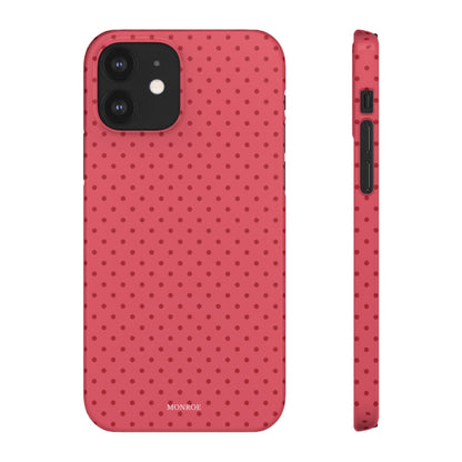 Coral Polka Dot Snap Phone Case