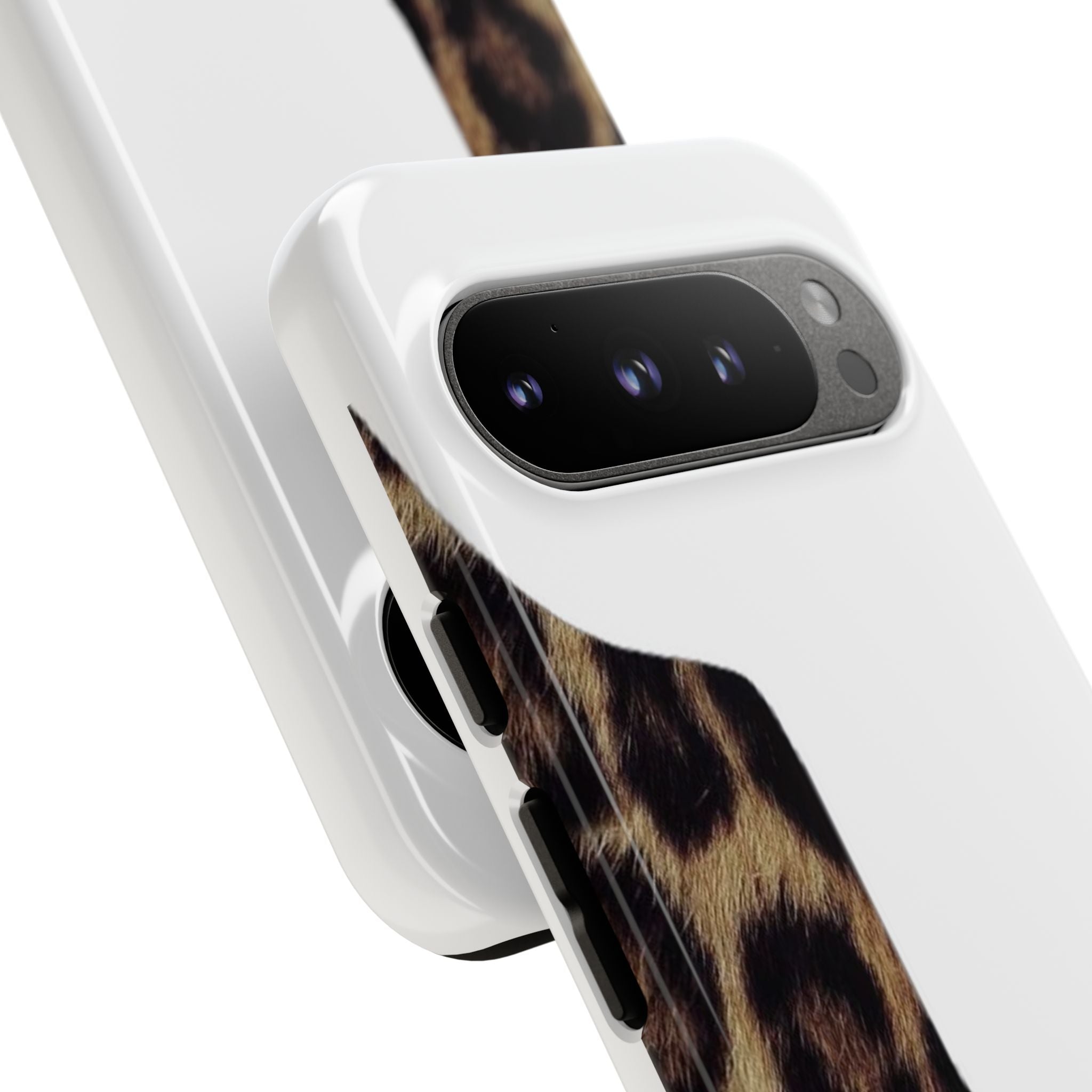 Half Cheetah Print Phone Case