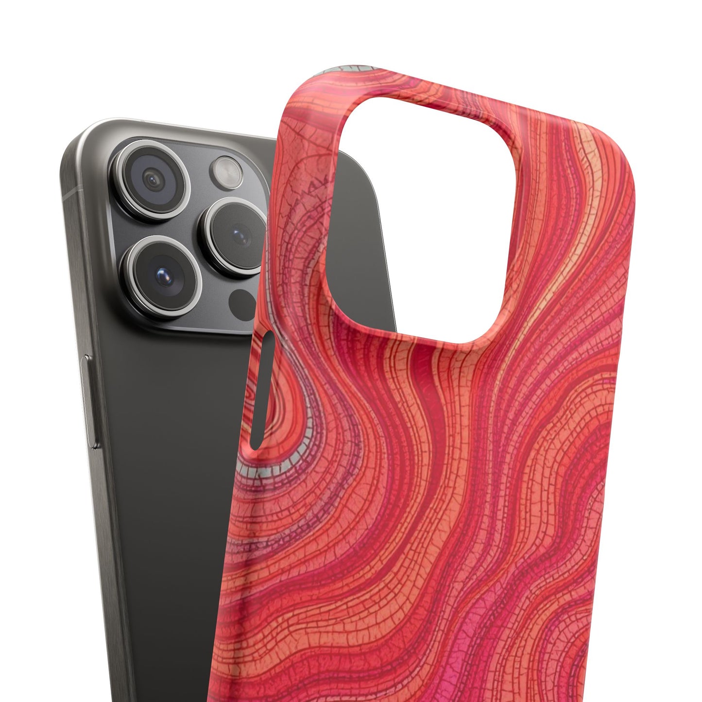 Retro Wavy Red Case