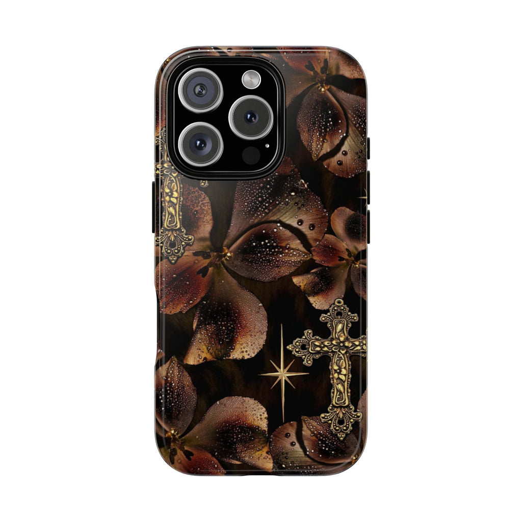 Floral Cross Pattern Tough Case