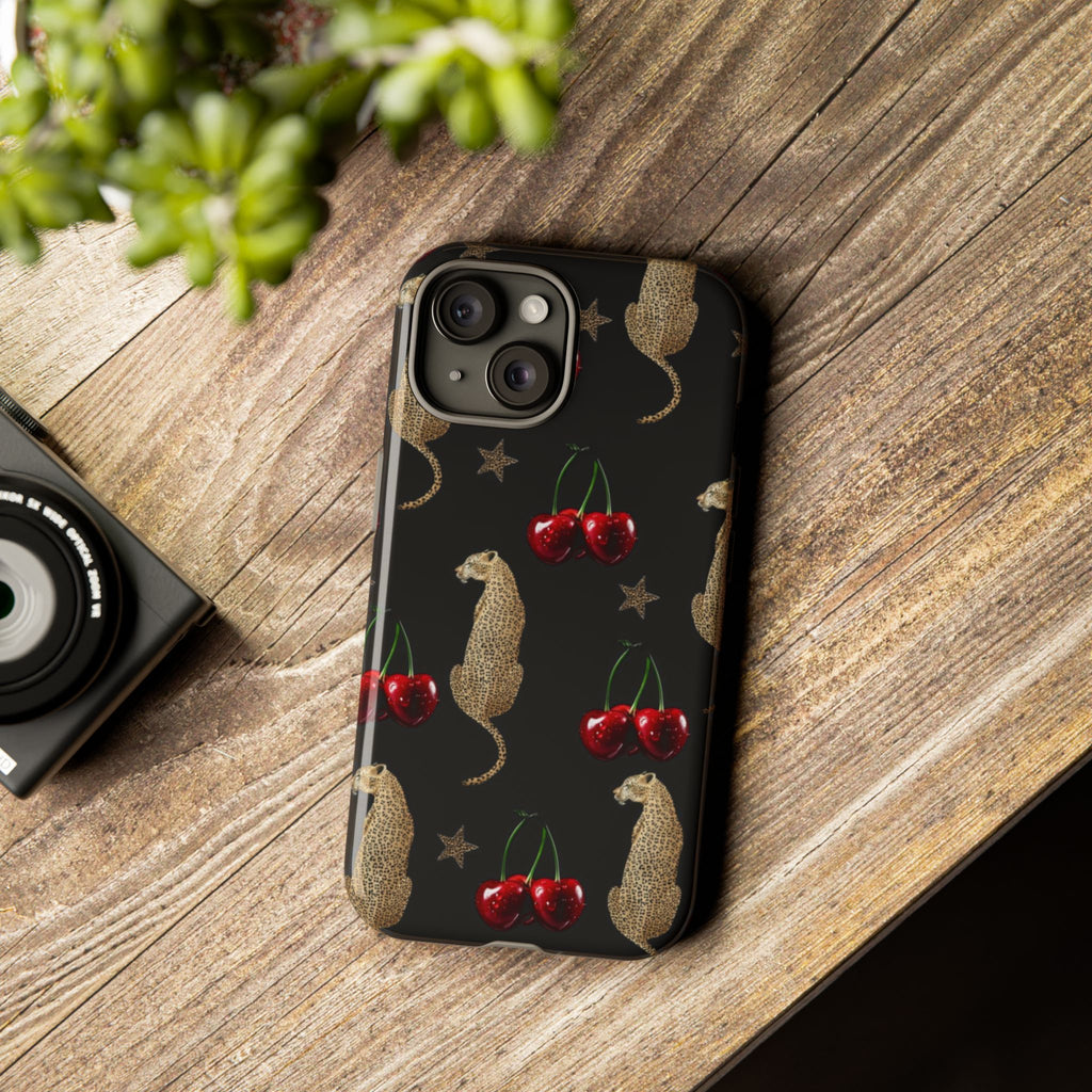 Leopards & Cherries Phone Case