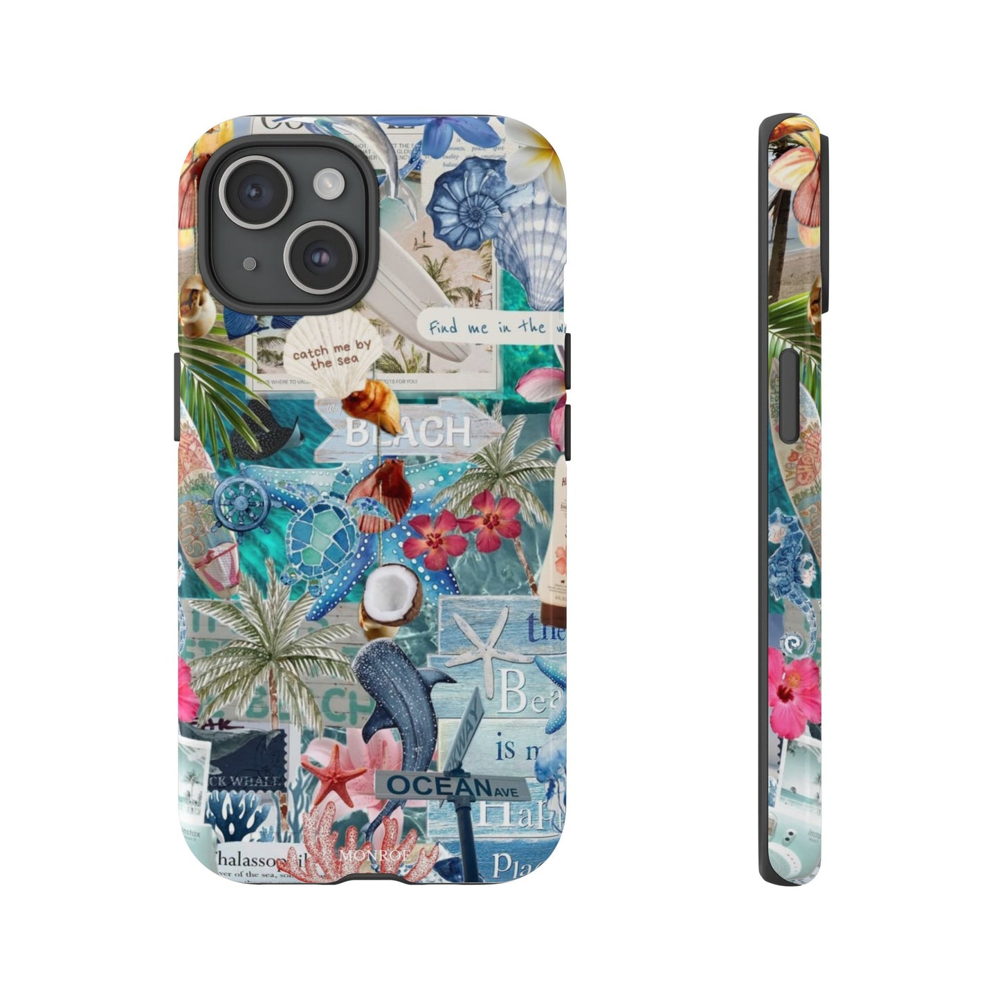 Tropical Beach Collage Tough Case