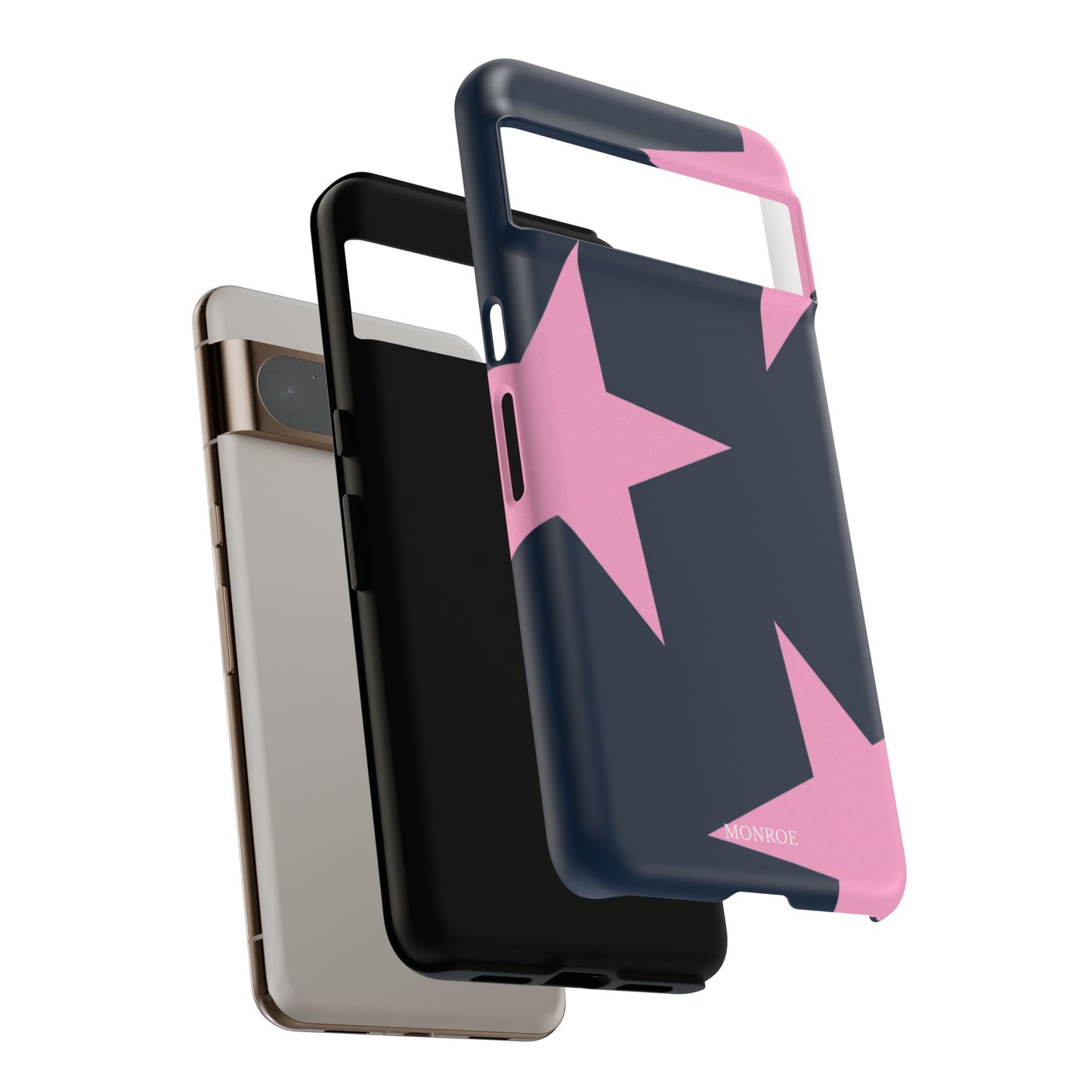 Navy & Pink Star Tough Cover