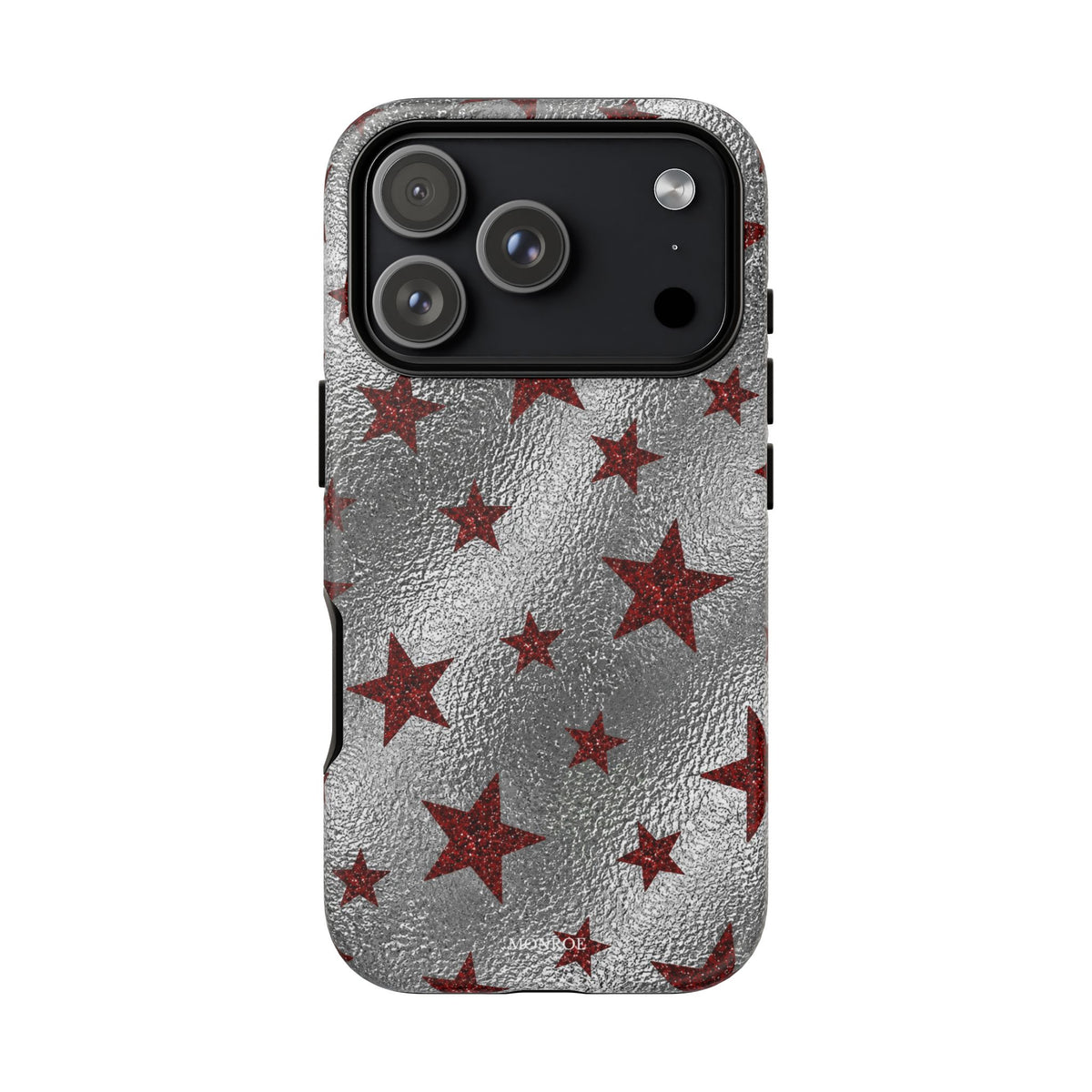 Silver Red Starry Tough Case