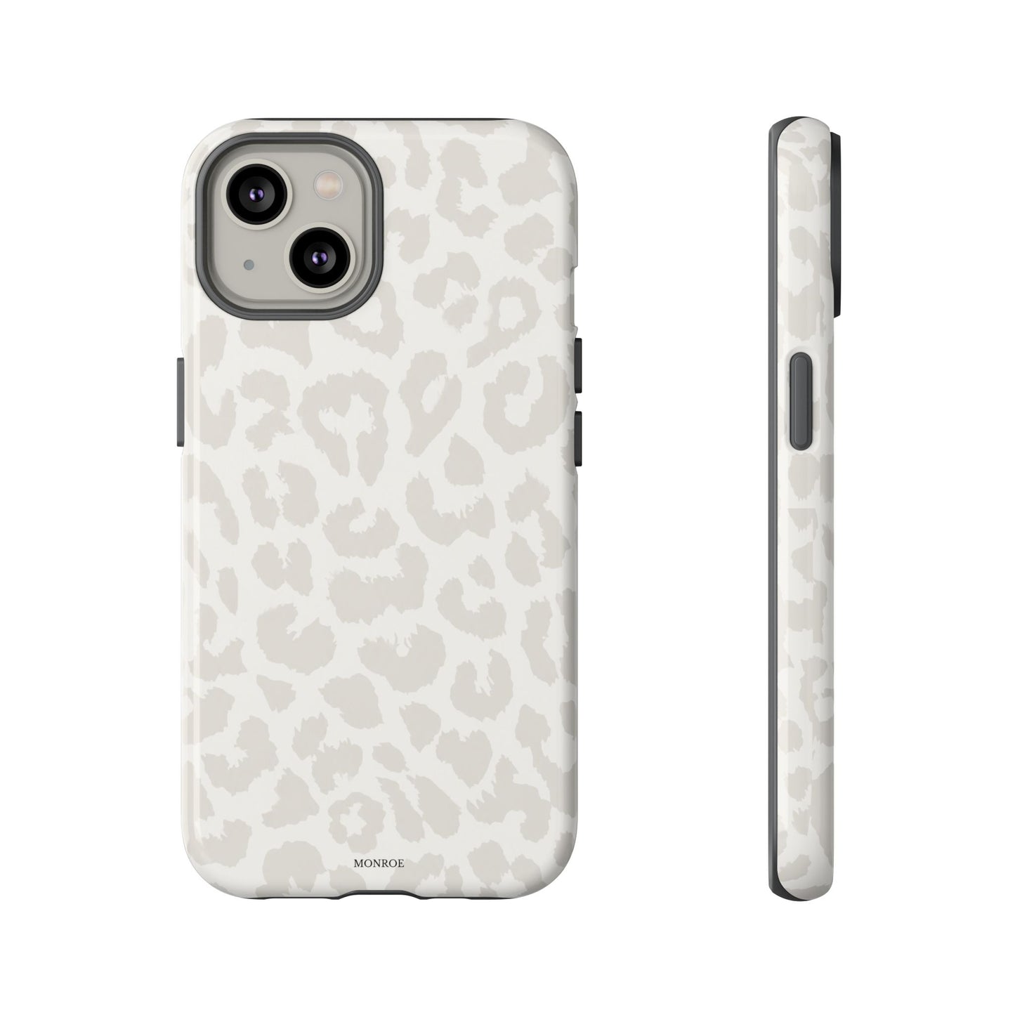 White Leopard Print Tough Case