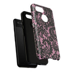 Pink Lace Pattern Tough Phone Case