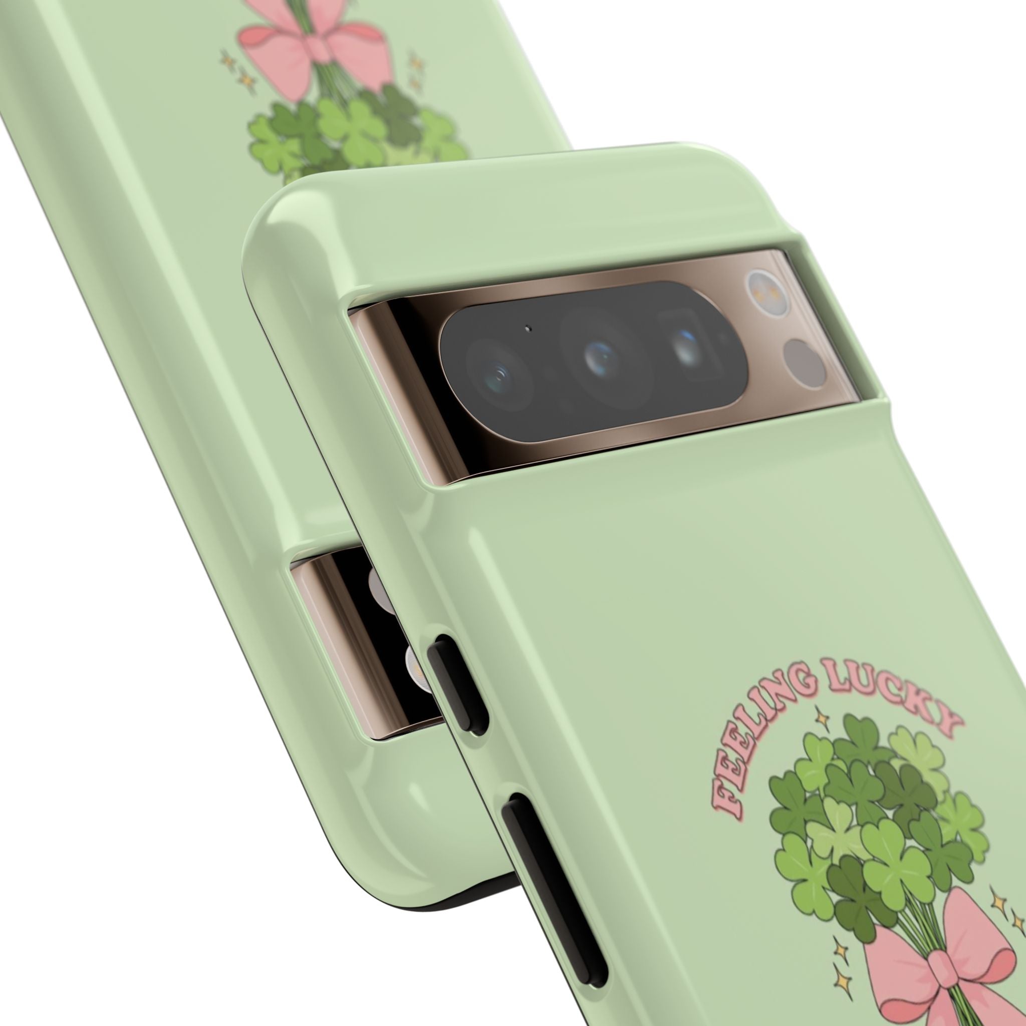 ‘Feeling Lucky' Clover Bouquet Tough Phone Case