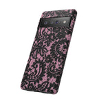 Pink Lace Pattern Tough Phone Case