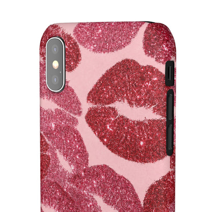 Pink Glitter Kiss Case