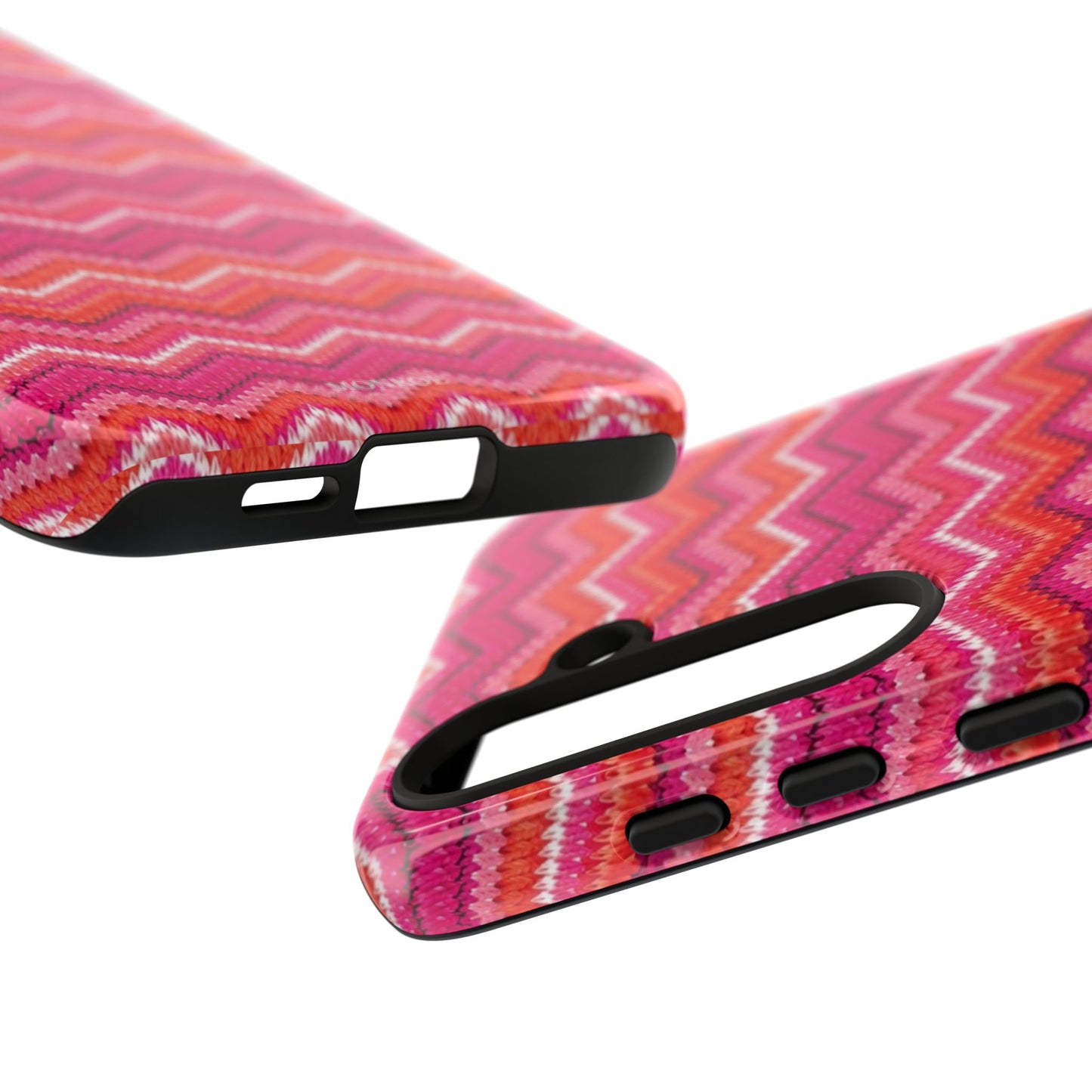 Pink Zigzag Tough Case