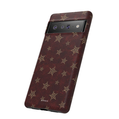 Burgundy Leopard Star Tough Case