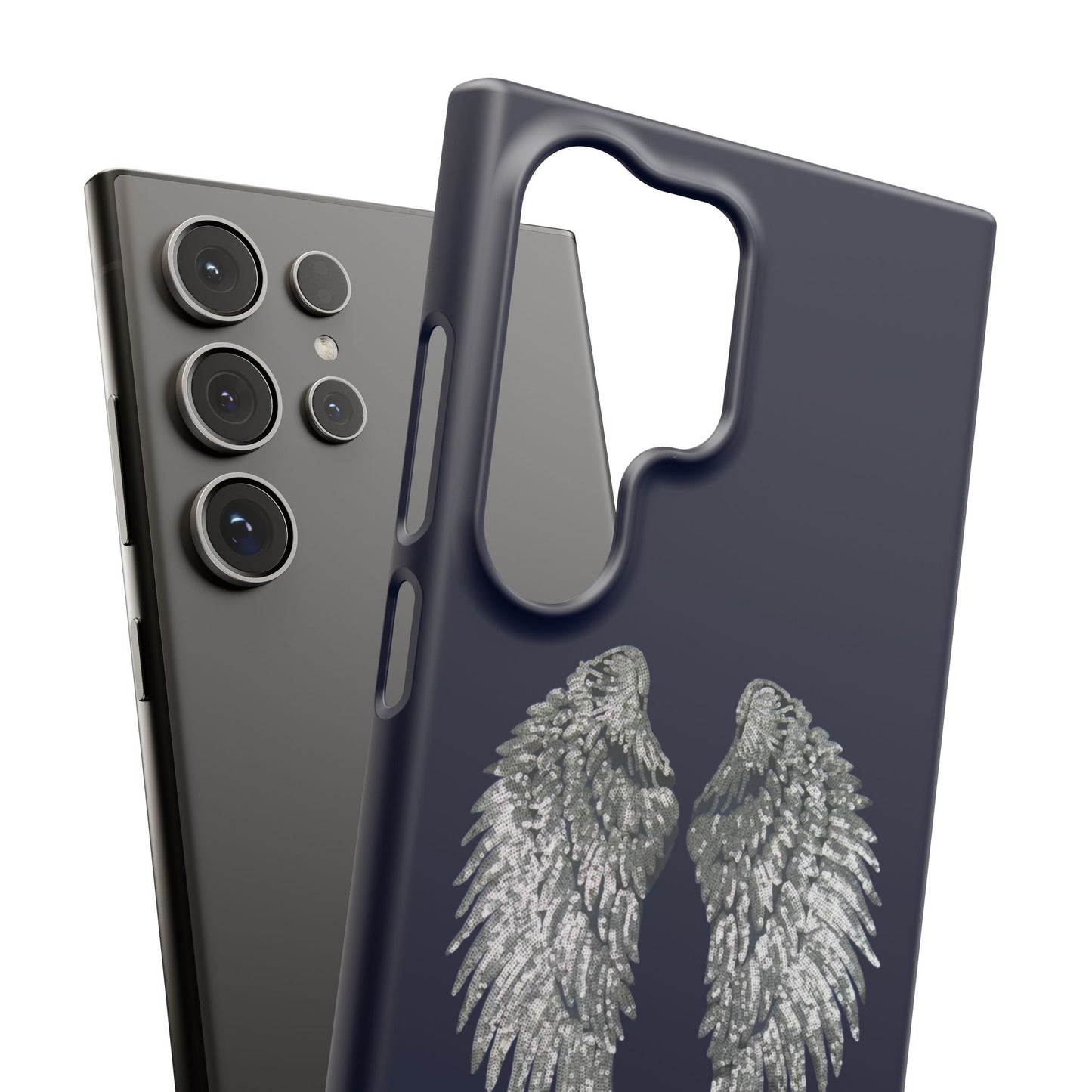 Navy Angel Wings Case