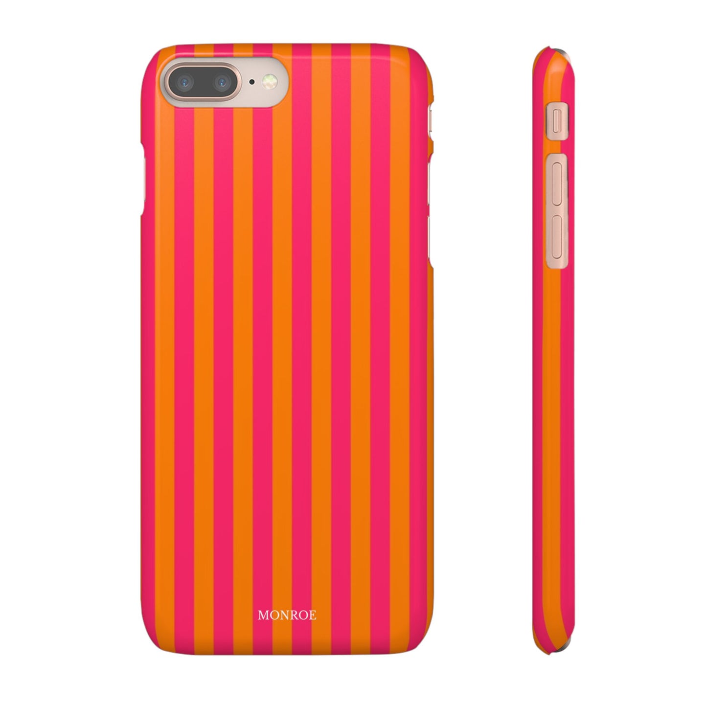 Striped Orange & Pink Case