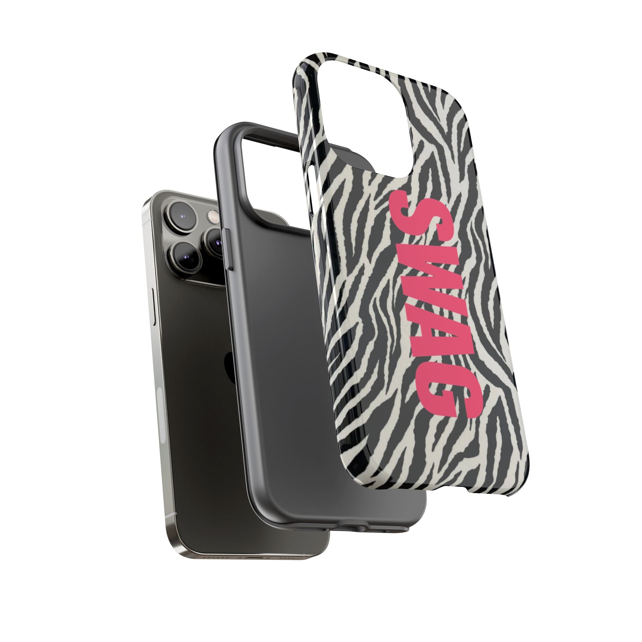 'SWAG' Zebra Print Tough Case