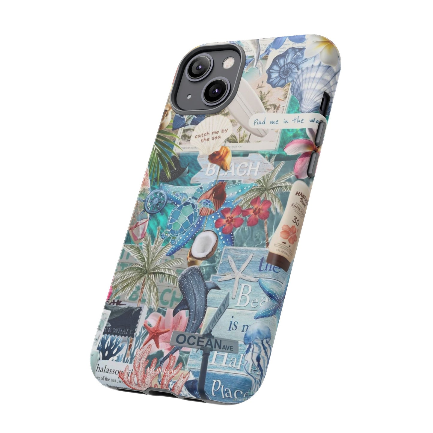 Tropical Beach Collage Tough Case
