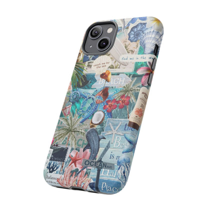 Tropical Beach Collage Tough Case