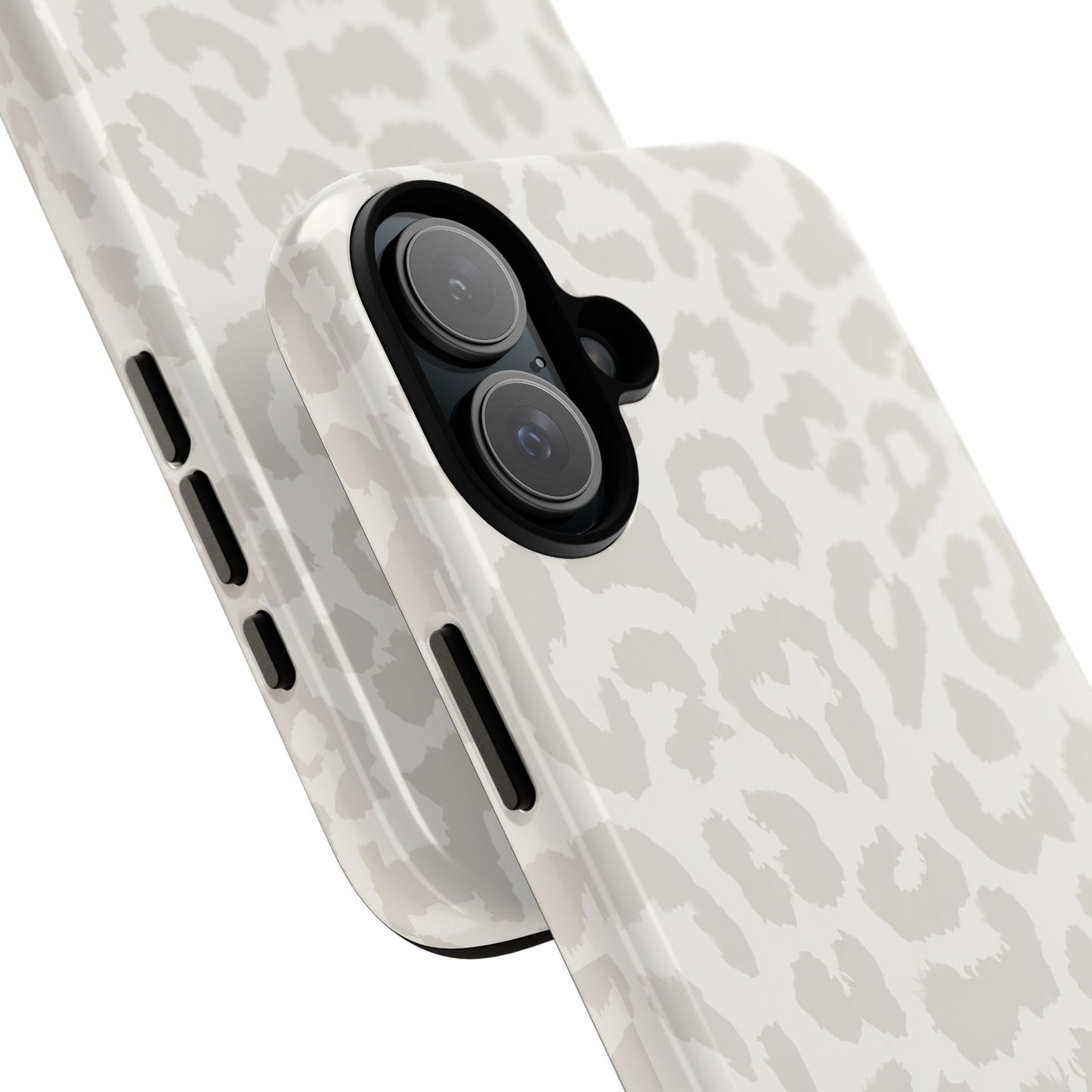 White Leopard Print Tough Case
