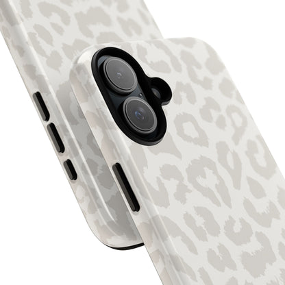 White Leopard Print Tough Case