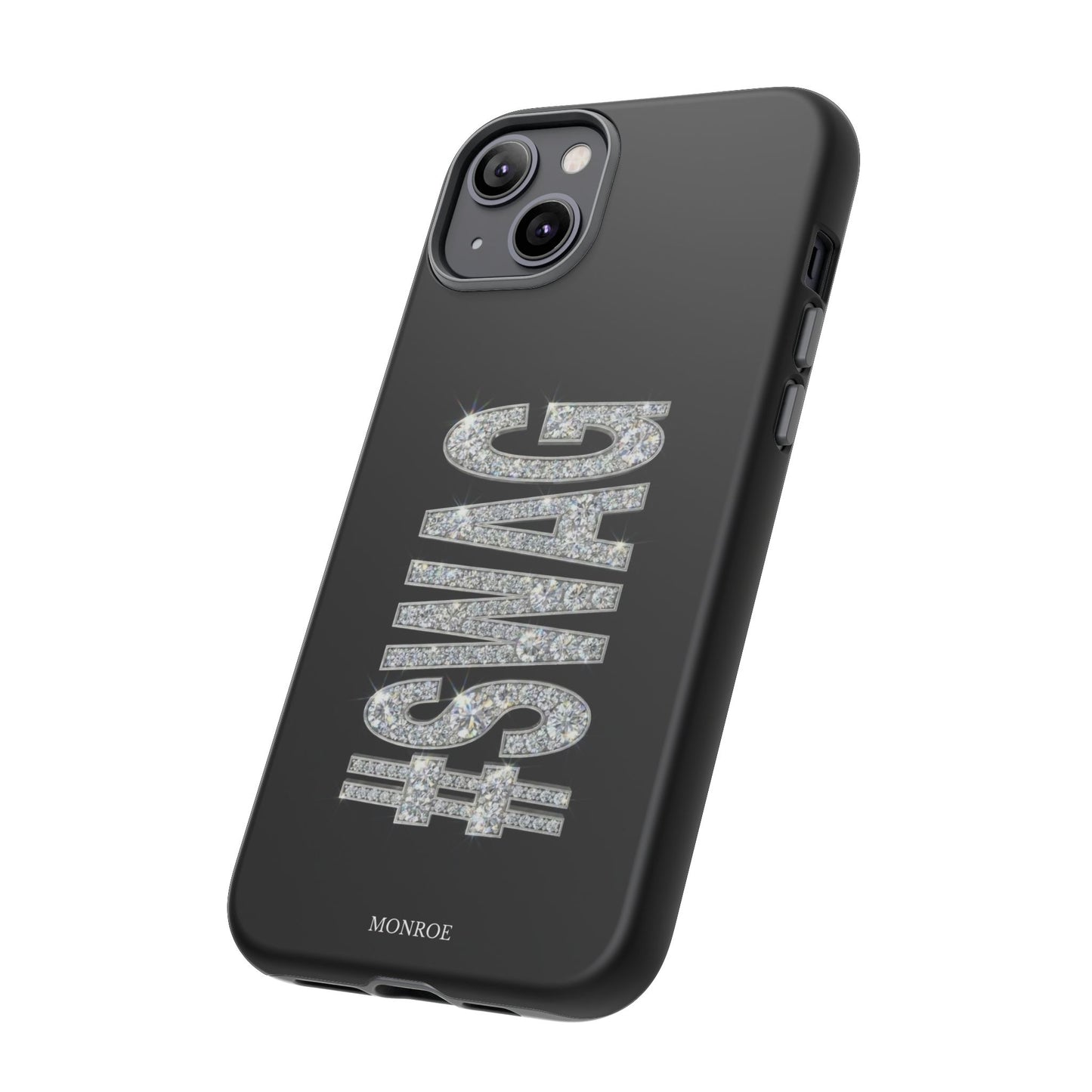 “#SWAG” Black Bling Tough Case