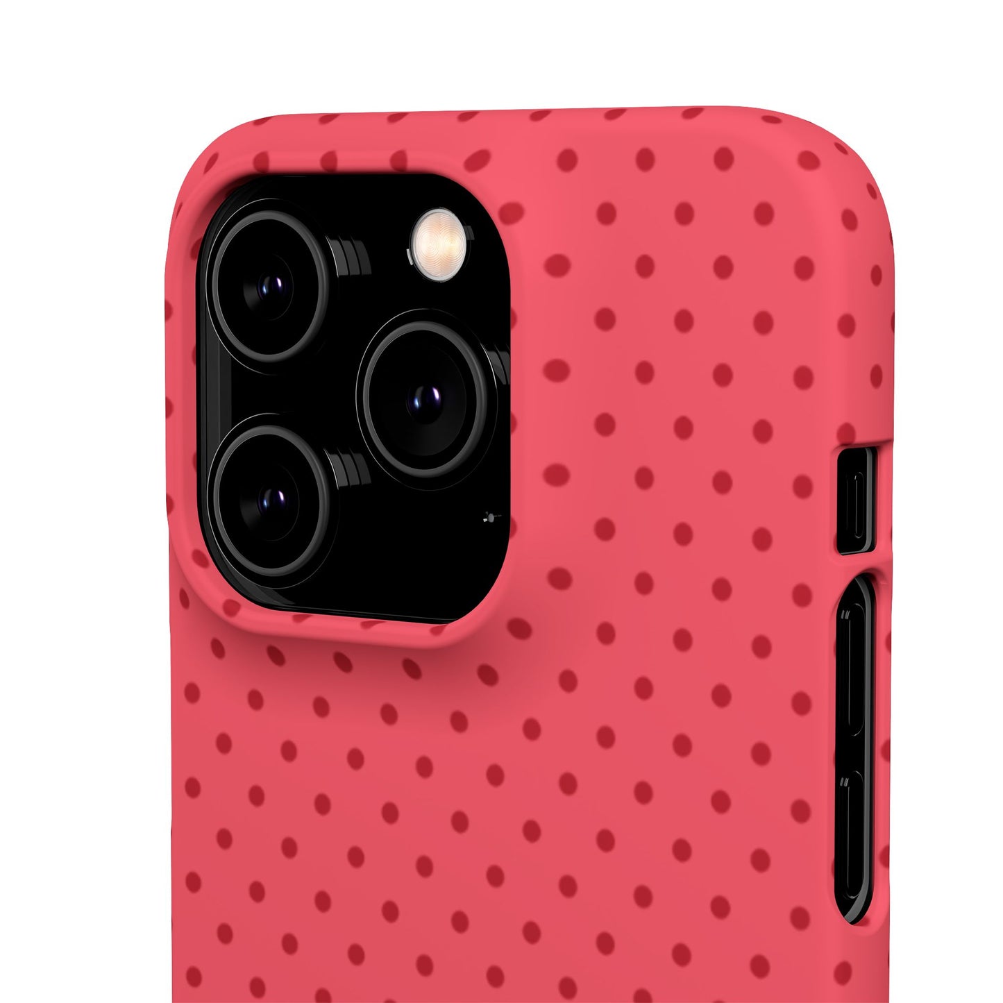 Coral Polka Dot Snap Phone Case