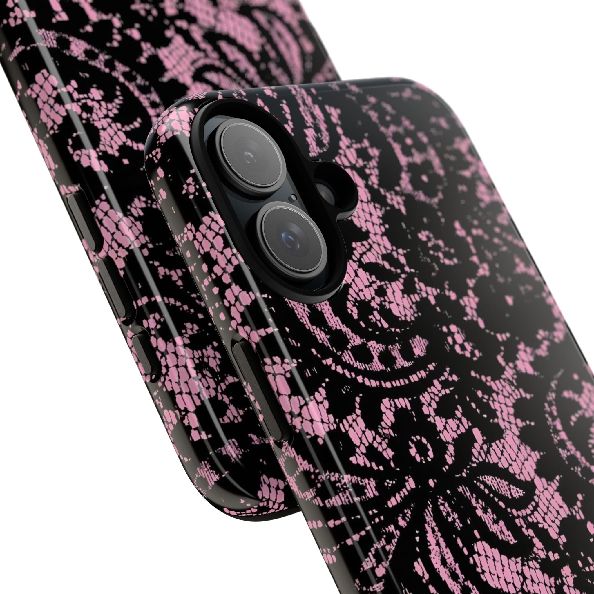 Pink Lace Pattern Tough Phone Case