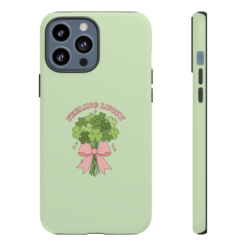 ‘Feeling Lucky' Clover Bouquet Tough Phone Case