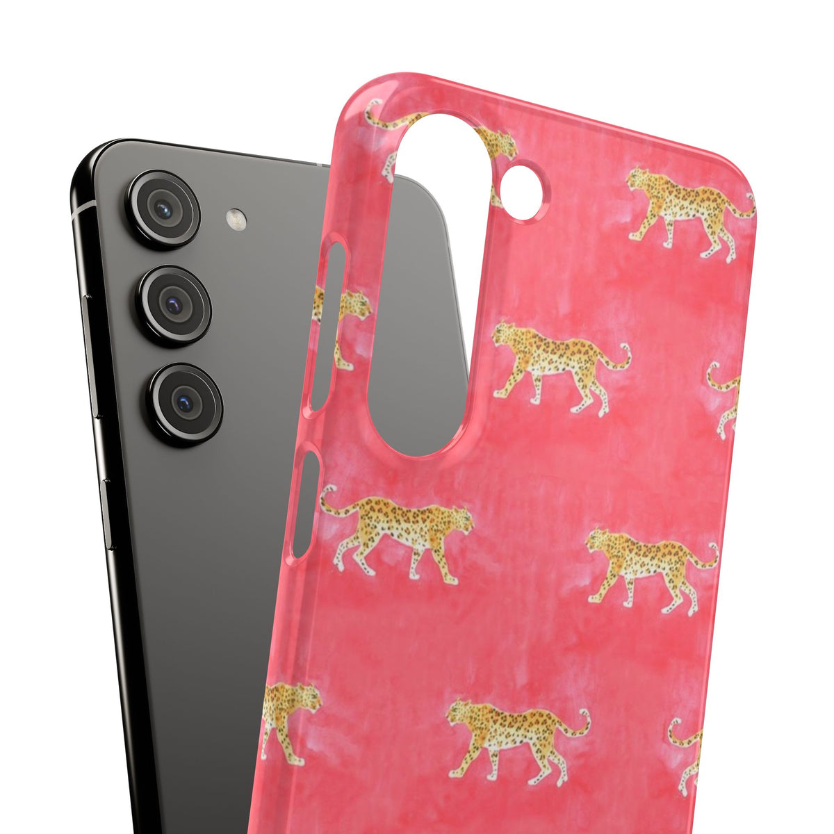 Pink Watercolor Leopard Case