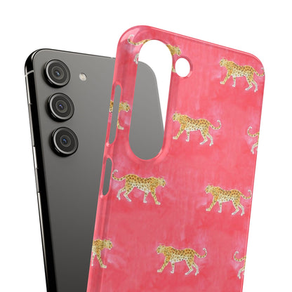 Pink Watercolor Leopard Case