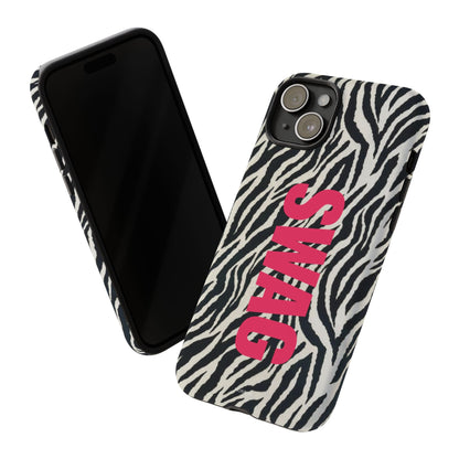 Zebra Print  "SWAG" Tough Case