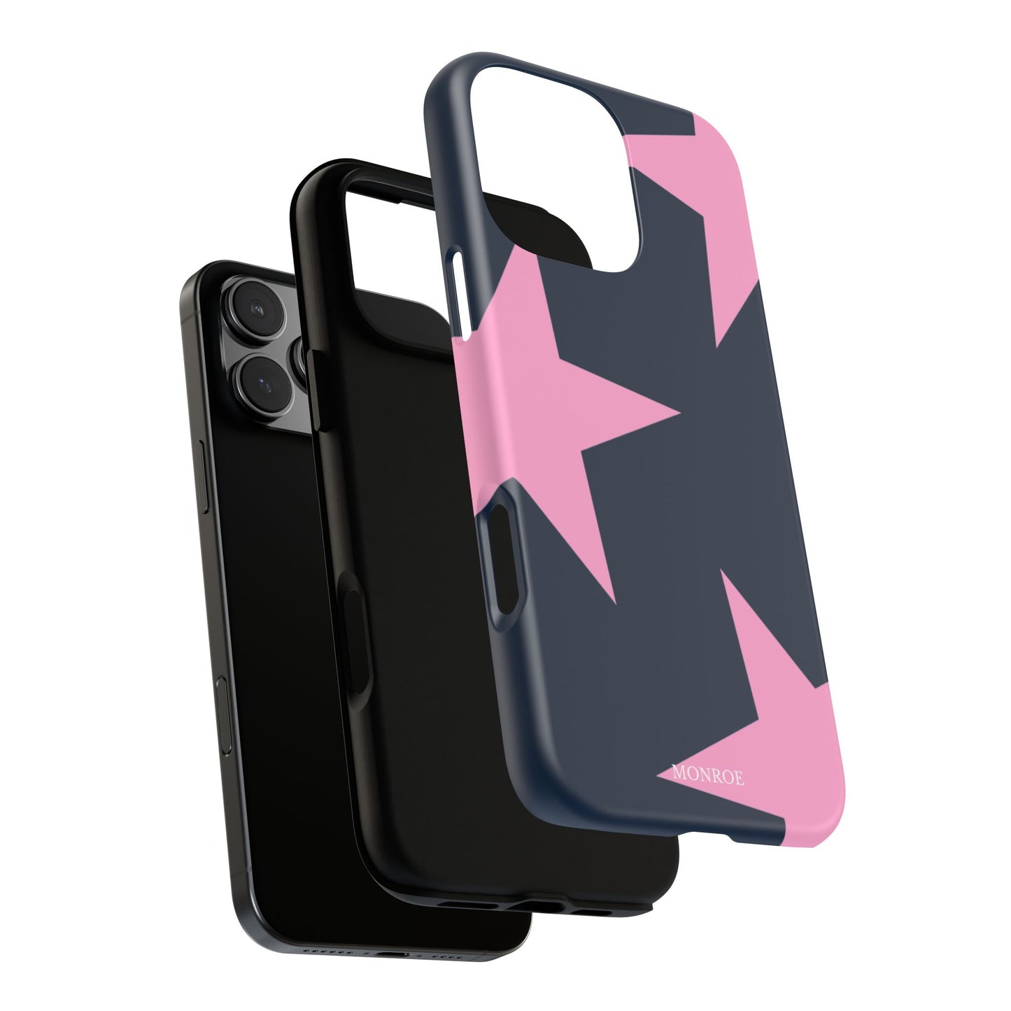 Navy & Pink Star Tough Cover