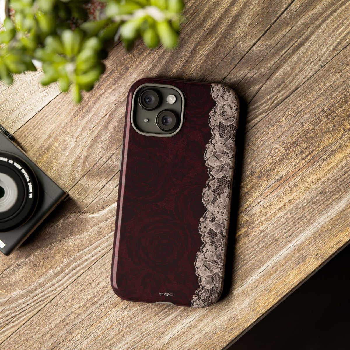 Burgundy Rose Tough Case