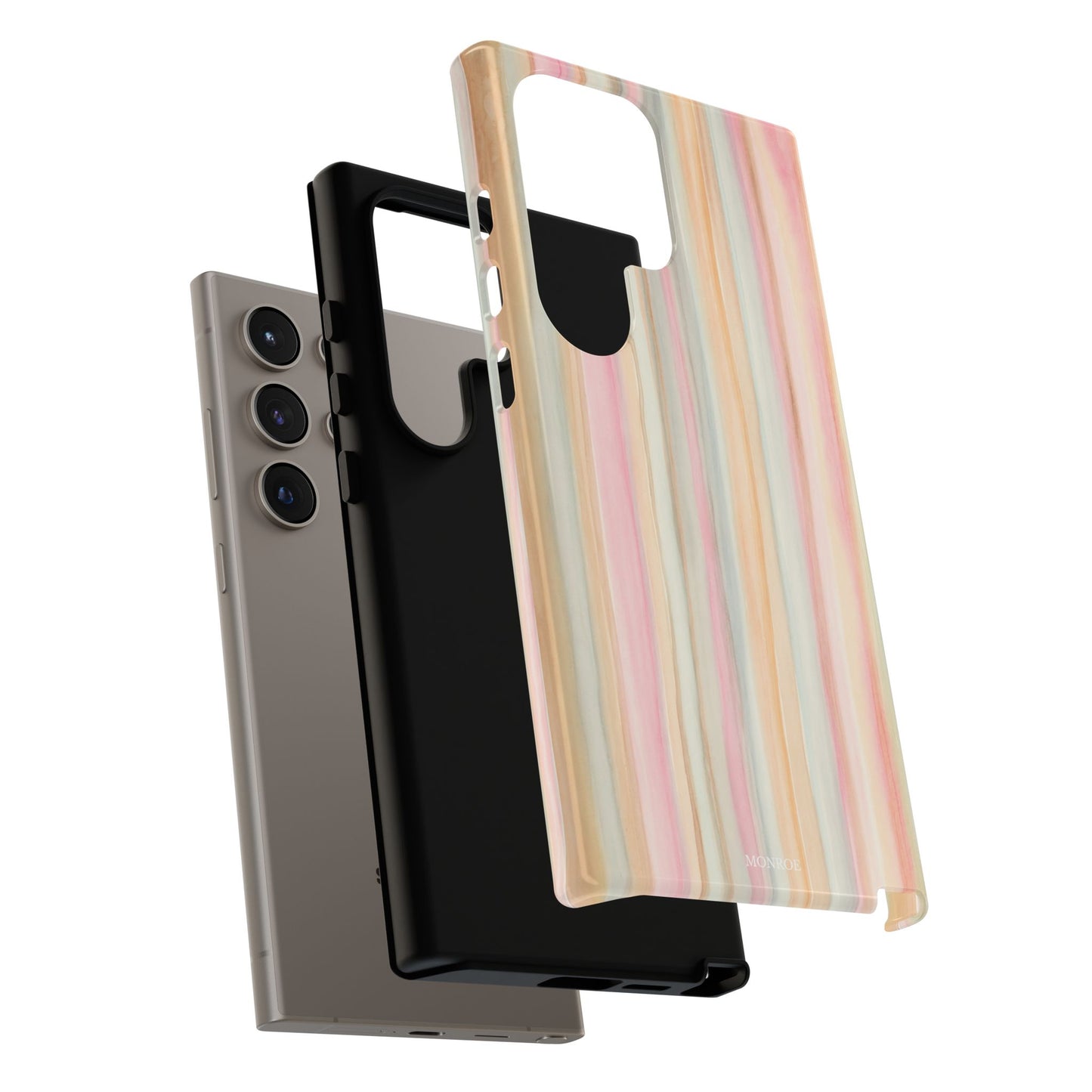 Pastel Watercolor Stripe Tough Case