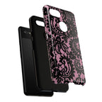Pink Lace Pattern Tough Phone Case