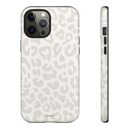 White Leopard Print Tough Case