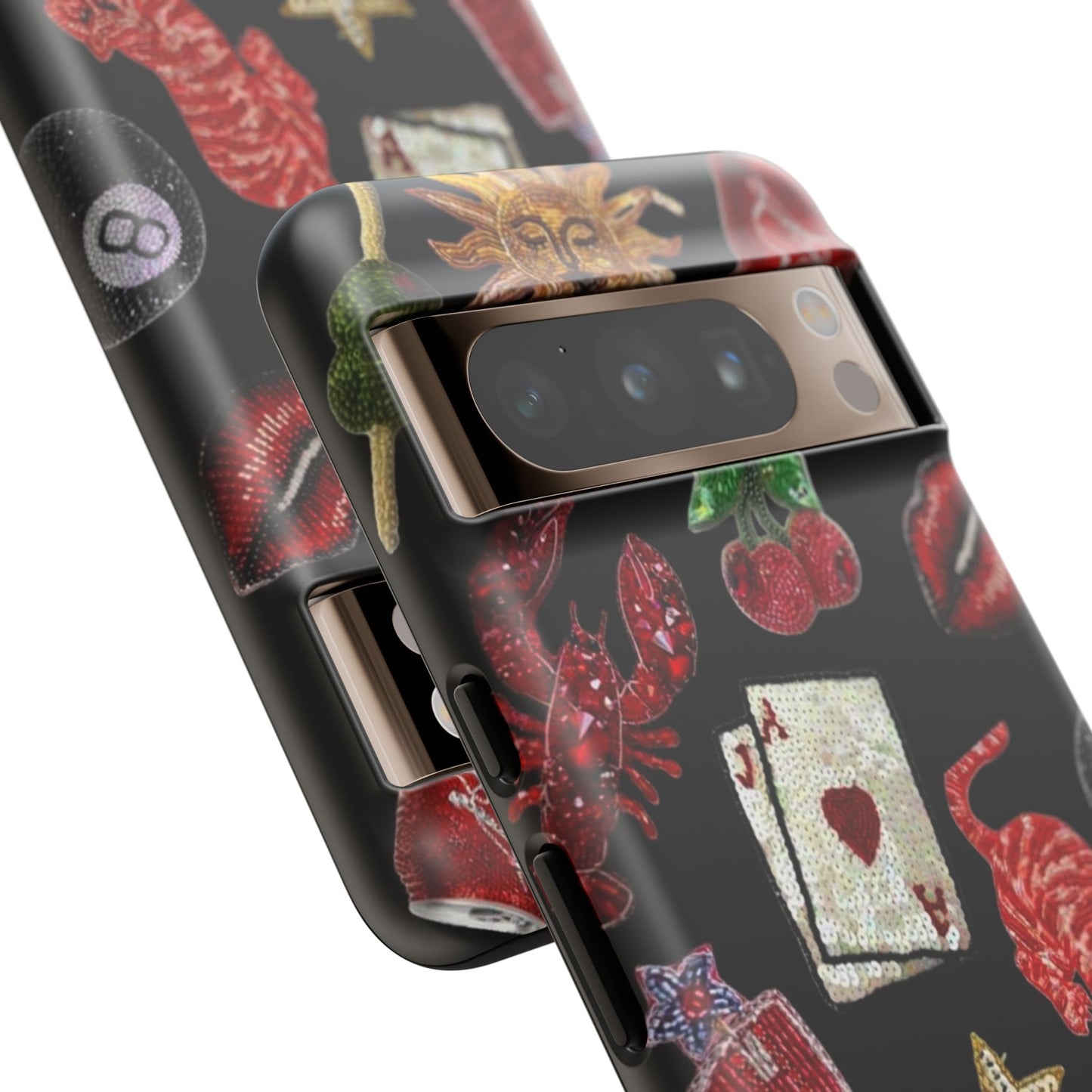 Retro Patch Motif Tough Case