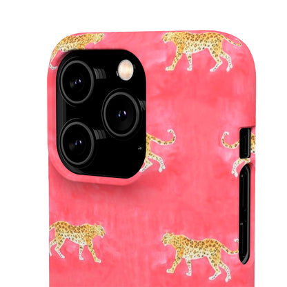 Pink Watercolor Leopard Case