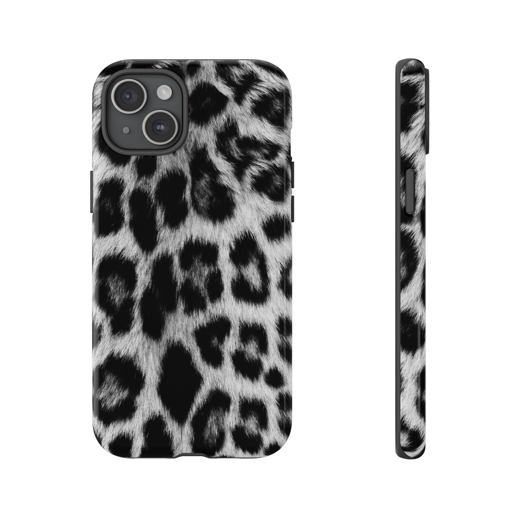 B&W Leopard Phone Case