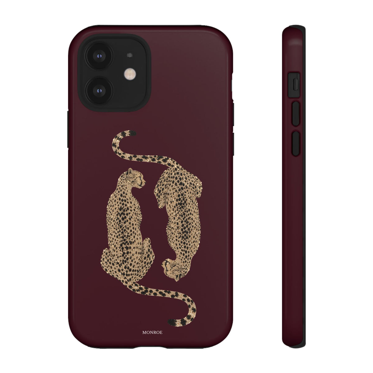 Burgundy Cheetah Tough Case