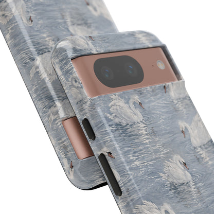 Swan Pattern Tough Case