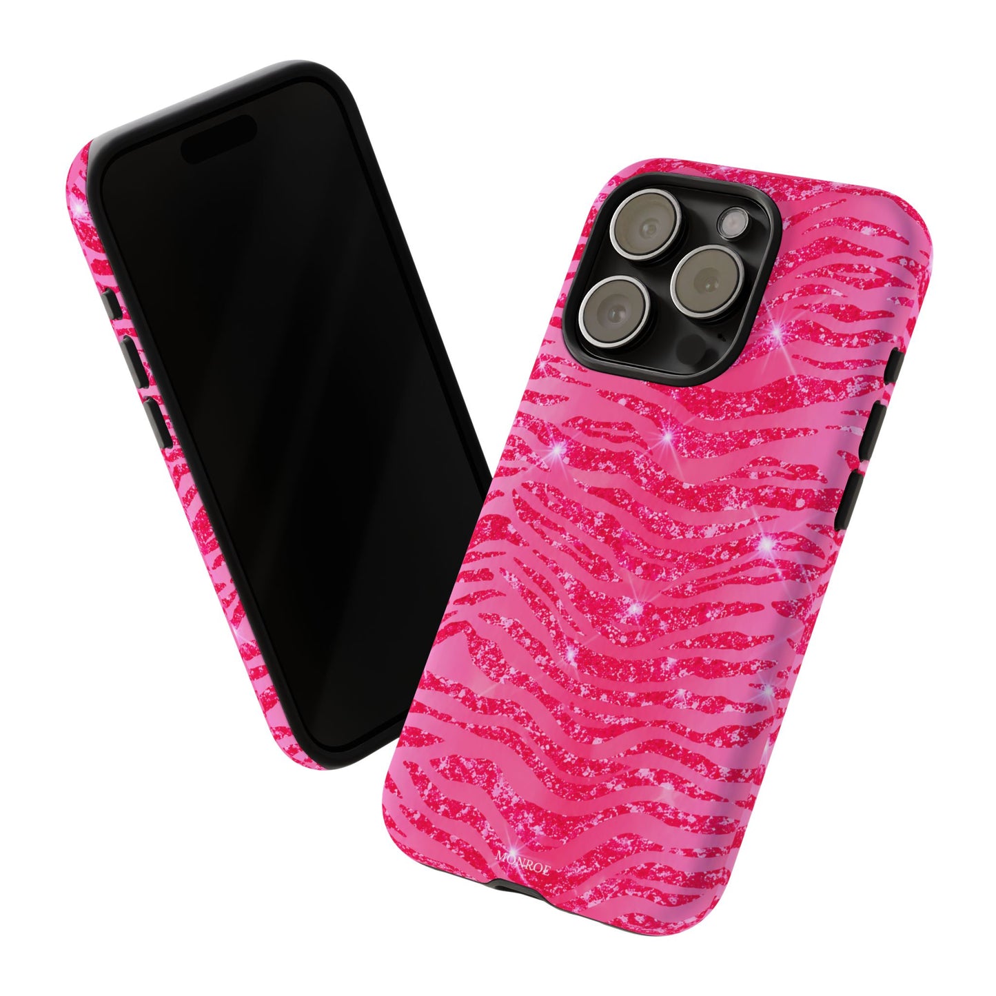 Pink Glitter Zebra Tough Case