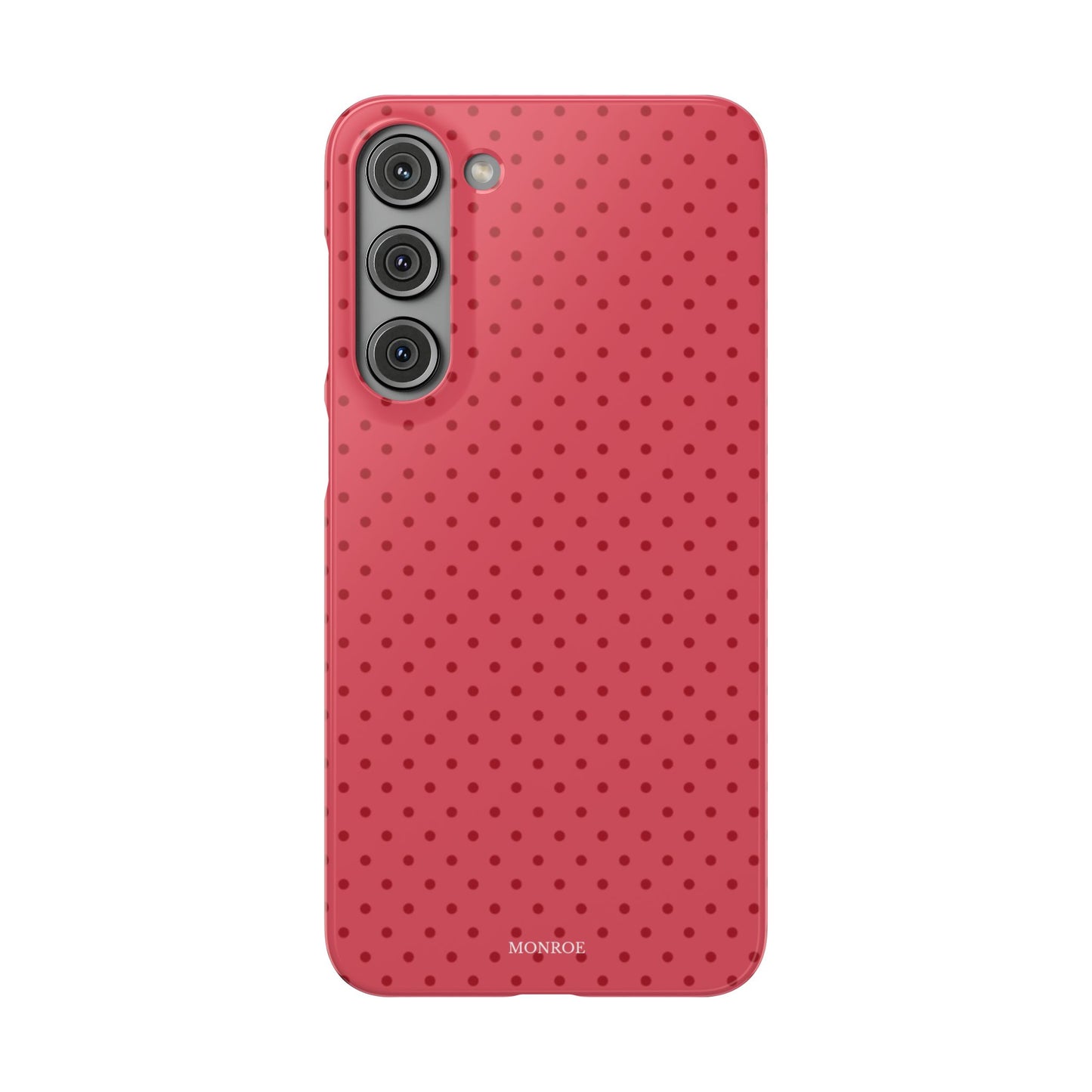 Coral Polka Dot Snap Phone Case